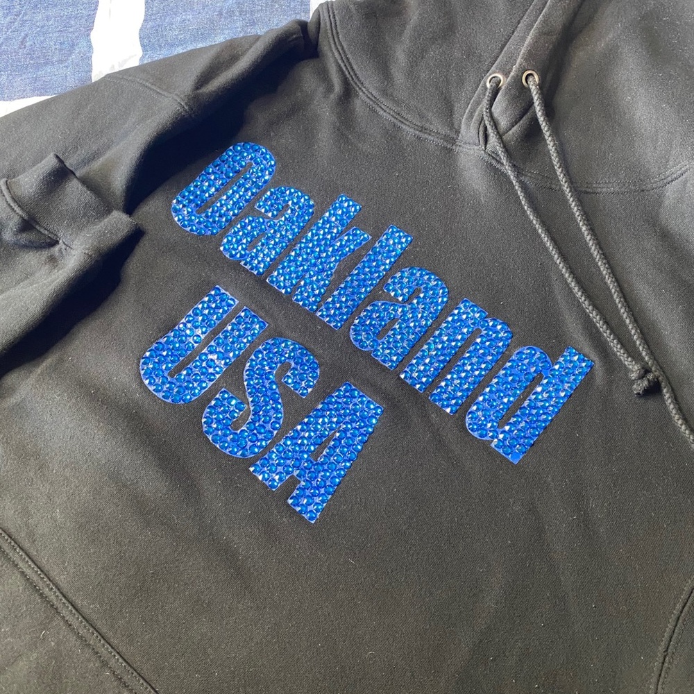 DOPE ONLY SWAROVSKI OAKLAND USA HOODIE